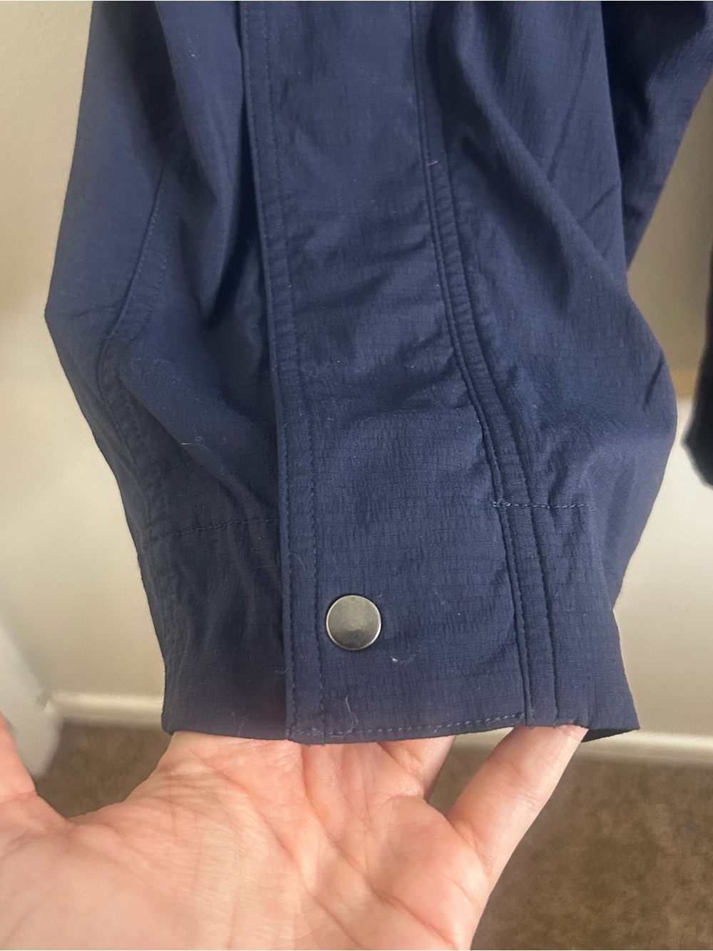 Athleta Trekkie High Rise Parachute Pants Womens Size 6 Navy Blue Hiking Travel - Picture 4 of 9